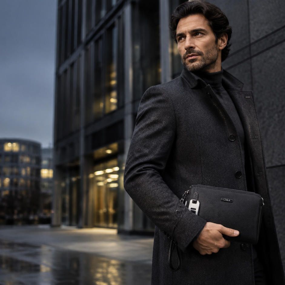 Pochette sécurisée UMA portée en ville